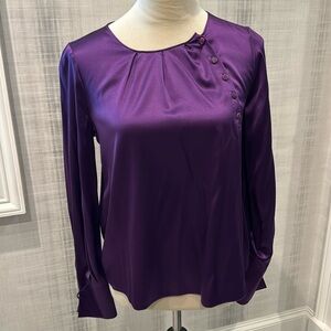 Armani purple silk blouse